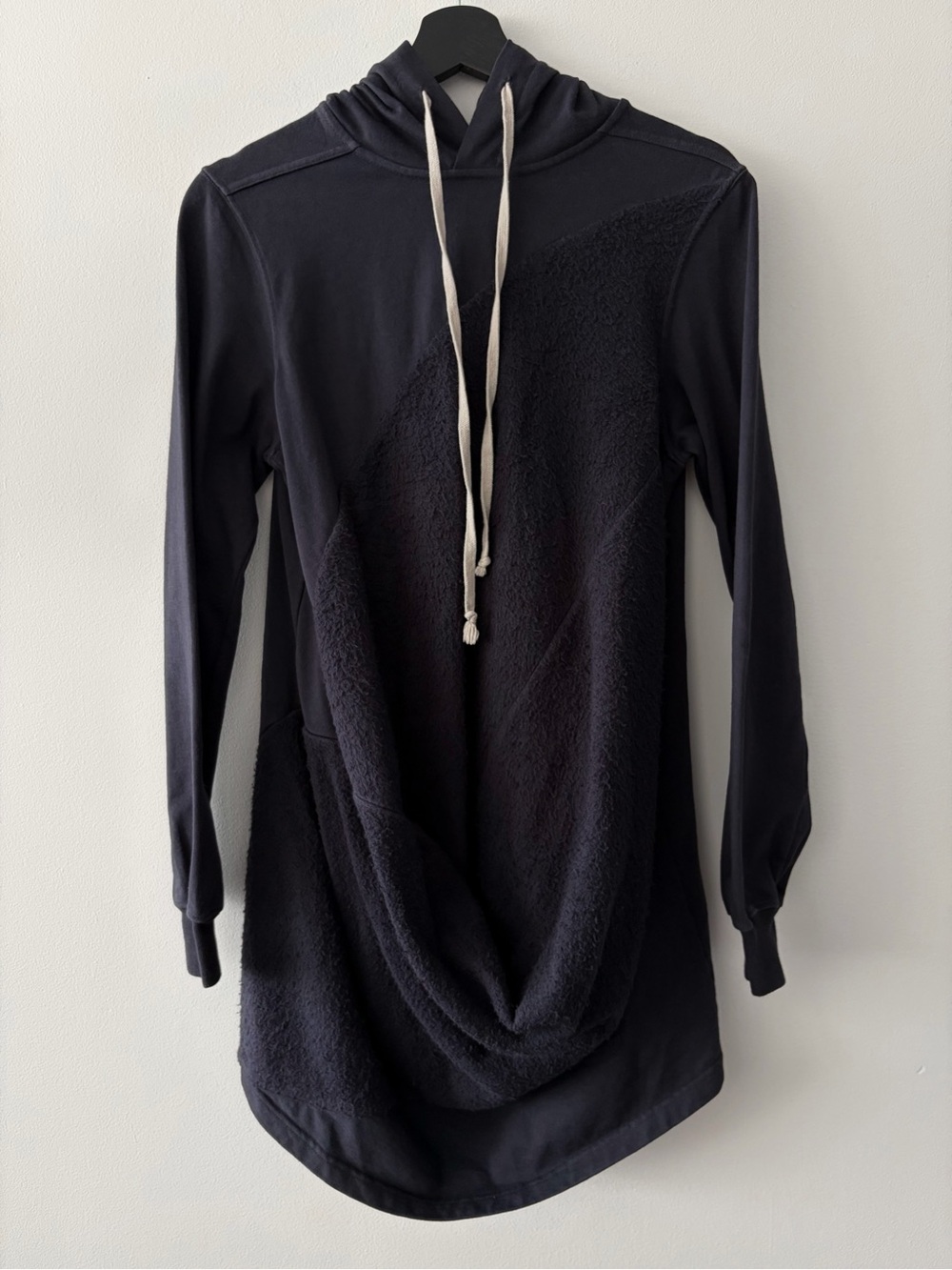 Rick Owens DRKSHDW SS2019 "BABEL" Asymmetric Hustler Hoodie